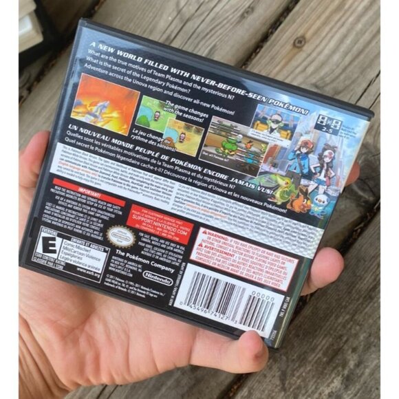 Authentic Pokemon Black Version Nintendo DS Complete in Box Case with Inserts - Picture 3 of 7